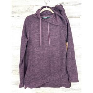 Stillwater Supply Co Womens XL Purple Cozy Fleece Pullover Hoodie Sweatshirt